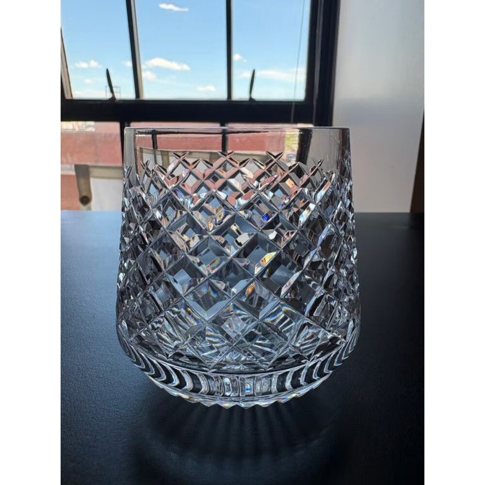 Waterford Cut Crystal Rocks Glass Tumbler Signed Vintage